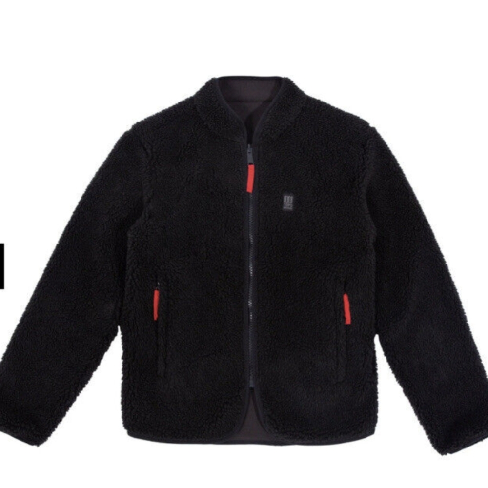Topo Designs women's black sherpa jacket